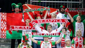 Белорусские болельщики приехали в Хорватию поболеть за свою команду. Фото EHF