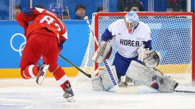 Во время матча Чехия - Республика Корея. Фото IIHF