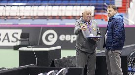 Эдуард Дубров и Владимир Волчков. Фото Белорусской теннисной федерации
