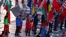 Во время церемонии закрытия Олимпийских игр