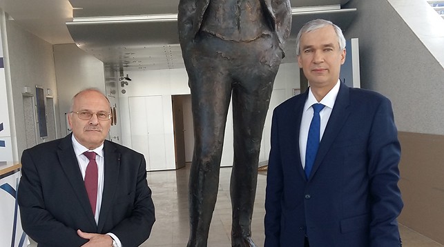 Жан-Мишель Бран и Павел Латушко. Фото посольства Беларуси во Франции