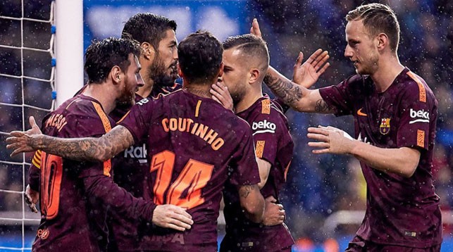 Во время матча "Депортиво" - "Барселона". Фото Getty Images