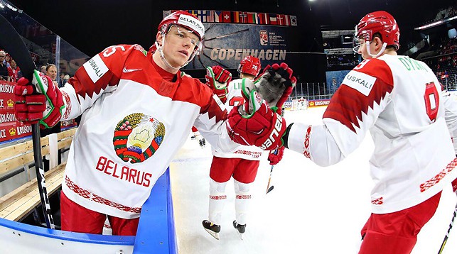Игроки сборной Беларуси. Фото IIHF