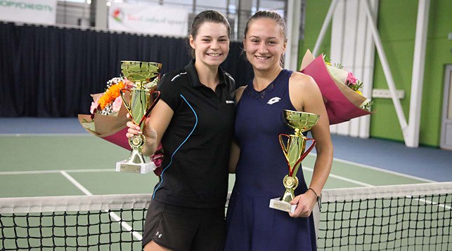 Ирина Шиманович и Илона Кремень. Фото Белорусской теннисной федерации