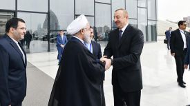 Хасан Роухани и Ильхам Алиев. Фото Trend