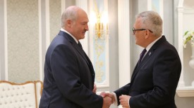 Александр Лукашенко и Андерс Кнапе