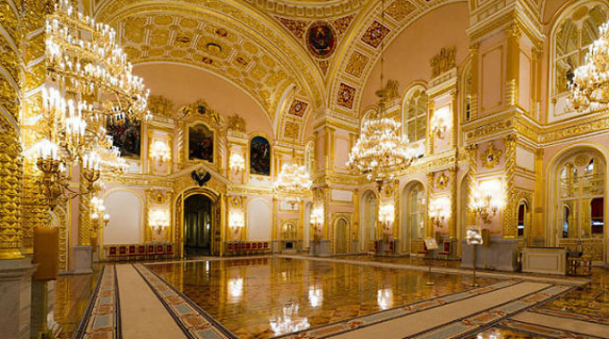 Александровский зал Большого Кремлевского дворца. Фото portalglobus.ru
