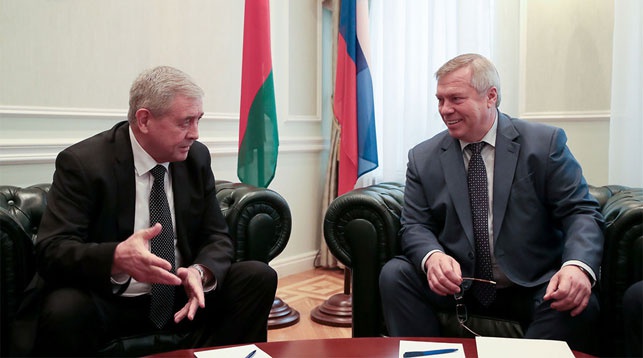 Владимир Семашко и Василий Голубев. Фото посольства Беларуси в России
