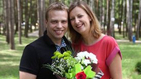 Миньвидас Думчай с женой Живиле из Литвы