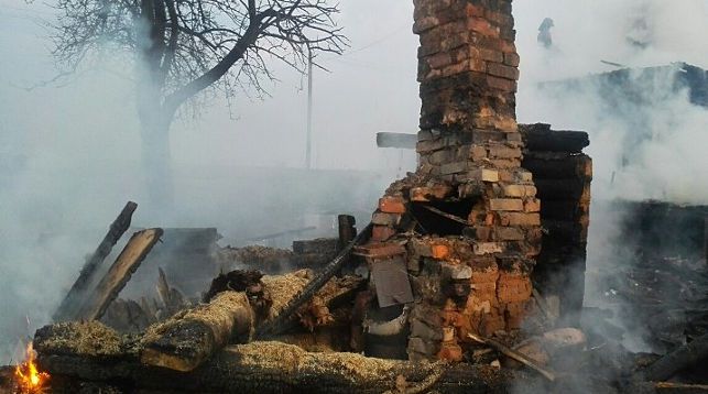 На месте происшествия. Фото Витебского областного УМЧС
