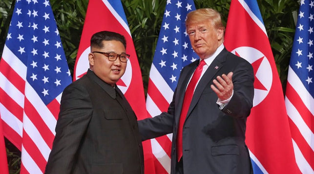 Председатель КНДР Ким Чен Ын и президент США Дональд Трамп. Фото из архива   The Telegraph  