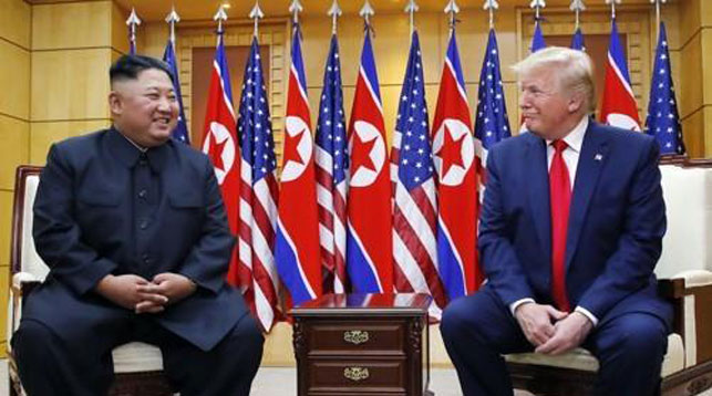 Ким Чен Ын и Дональд Трамп. Фото Йонхап