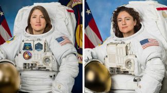 Кристина Кук и Джессика Меир. Фото из Twitter-аккаунта NASA