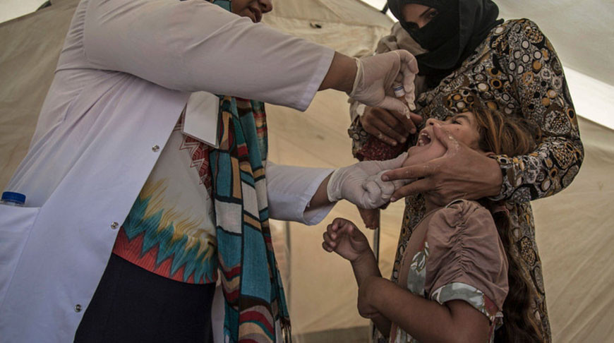 Кампания иммунизации против полиомиелита. Фото Управления ООН по координации гуманитарных вопросов