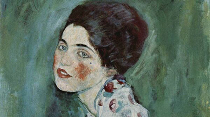 Картина австрийского художника Густава Климта "Портрет женщины"