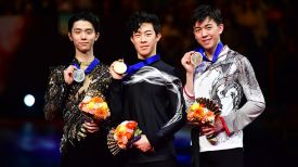Юдзуру Ханю, Нэтан Чен и Винсент Чжоу. Фото ISU