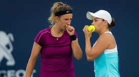 Виктория Азаренко и Эшли Барти. Фото Jimmie48 tennis photography