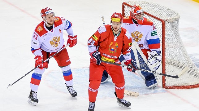 Во время матча. Фото Белорусской федерации хоккея
