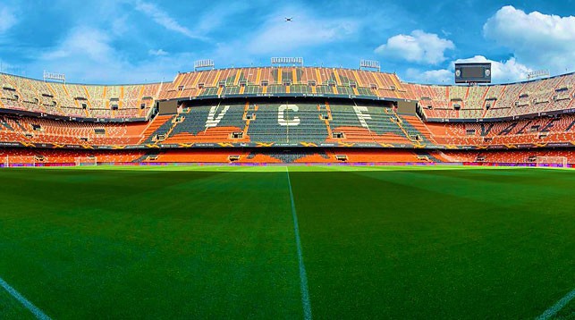 Стадион "Валенсии" - "Месталья". Фото официального twitter-аккаунта "Арсенала"