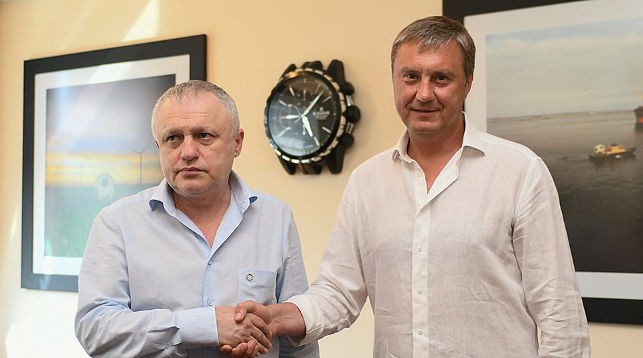 Игорь Суркис и Александр Хацкевич. Фото ФК "Динамо-Киев"