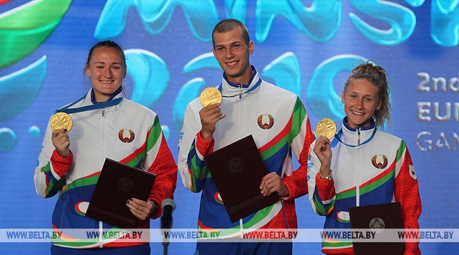 Белорусские легкоатлеты Татьяна Холодович, Максим Недосеков, Эльвира Герман завоевали золотые медали