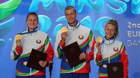 Белорусские легкоатлеты Татьяна Холодович, Максим Недосеков, Эльвира Герман завоевали золотые медали