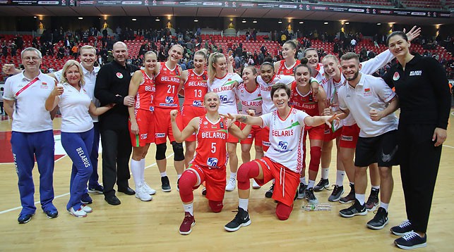 Белорусские баскетболистки. Фото БФБ