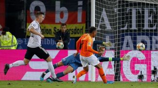 Во время матча Германия - Нидерланды. Фото УЕФА