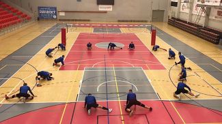 Волейболисты &quot;Строителя&quot; проводят тренировку в Карловых Варах. Фото ВК &quot;Минск&quot;