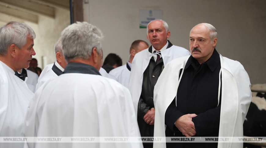 Александр Лукашенко во время рабочей поездки в Витебскую область