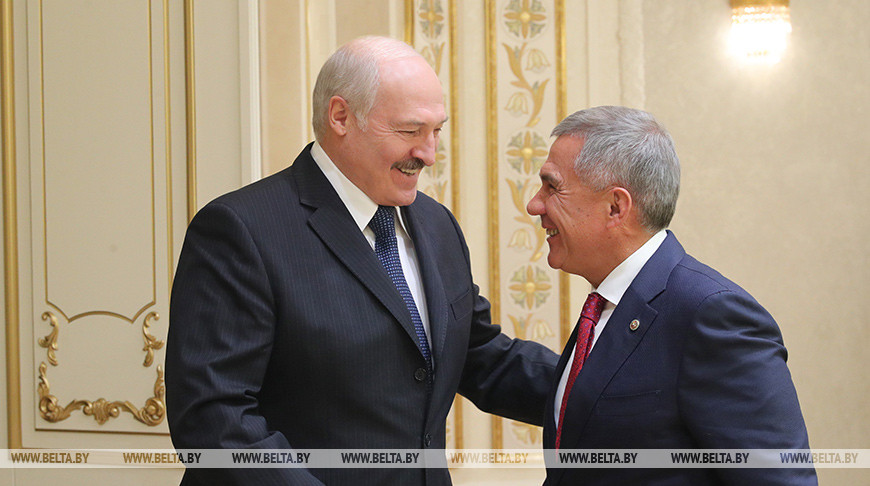 Александр Лукашенко и Рустам Минниханов. Фото из архива