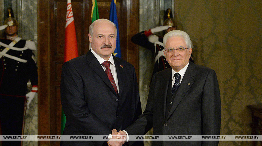 Александр Лукашенко и Серджо Маттарелла. Фото из архива