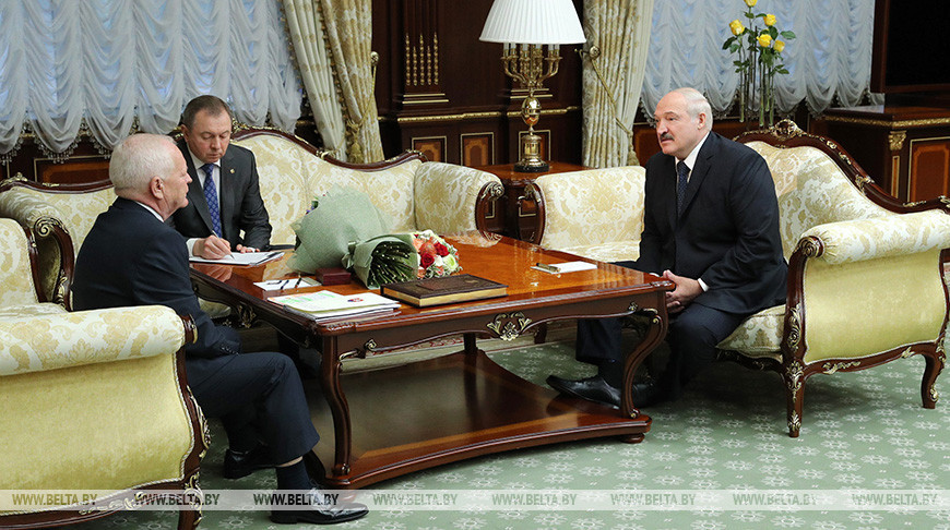 Йозеф Мигаш и Александр Лукашенко во время встречи