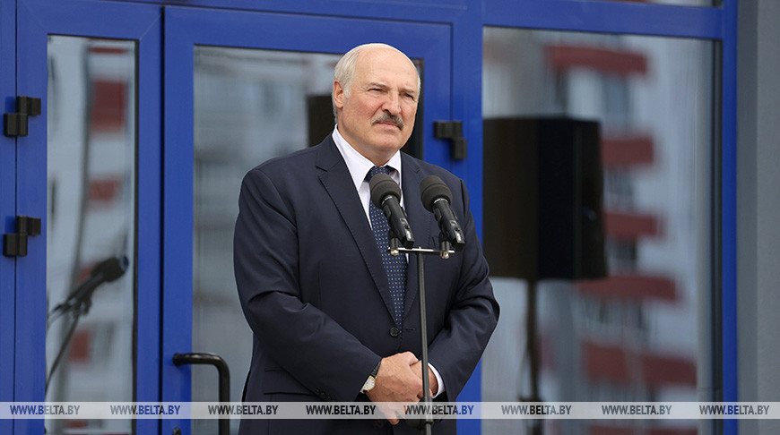Александр Лукашенко во время торжественного открытия