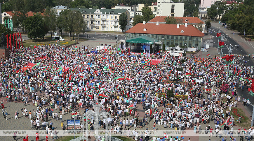 На митинге в Гродно