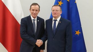 Томаш Гродзки и Владимир Чушев. Фото посольства Беларуси в Польше