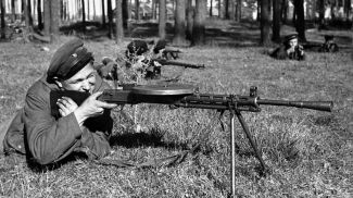 Минское партизанское соединение. Партизаны на боевых учениях, 1943 год