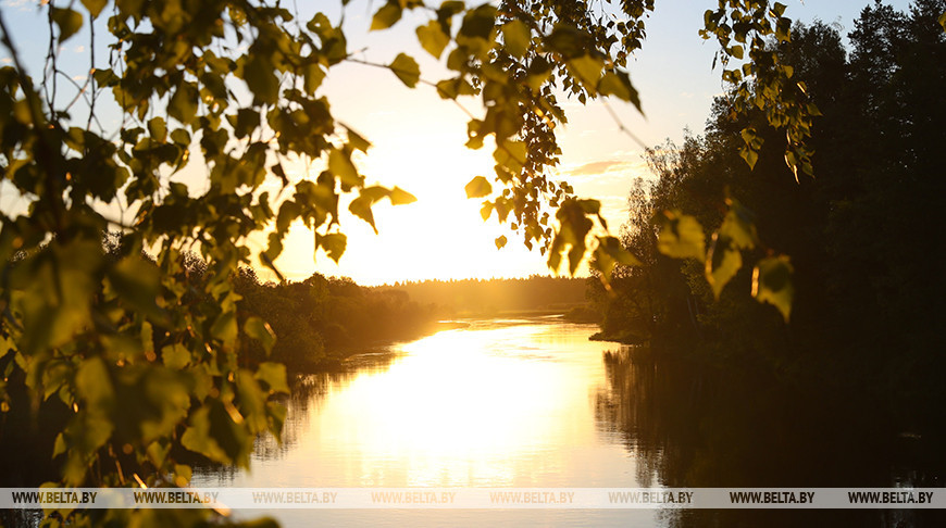 Река Березина в Борисовском районе на рассвете
