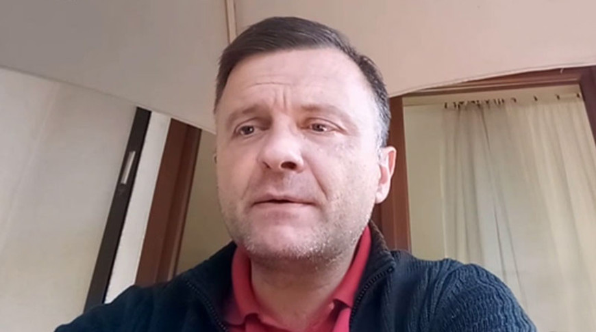 Политик, политолог, публицист Матеуш Пискорский (Польша). Скриншот видео СТВ