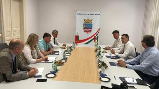 Во время встречи. Фото посольства Беларуси в Венгрии