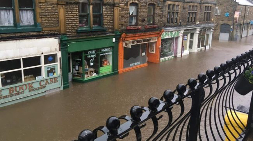 Наводнение в Великобритании. Фото из Twitter-аккаунта unionlib