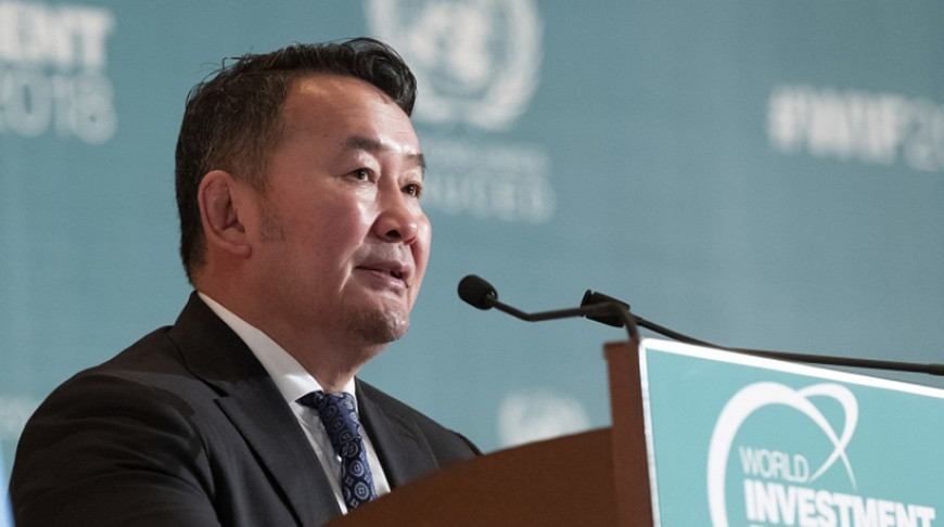 Президент Монголии Халтмаагийн Баттулга. Фото UNCTAD
