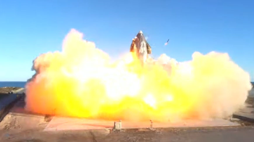 Скриншот из видео SpaceX