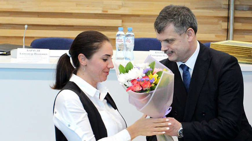 Ольга Власова и Сергей Ковальчук. Фото Министерства спорта и туризма