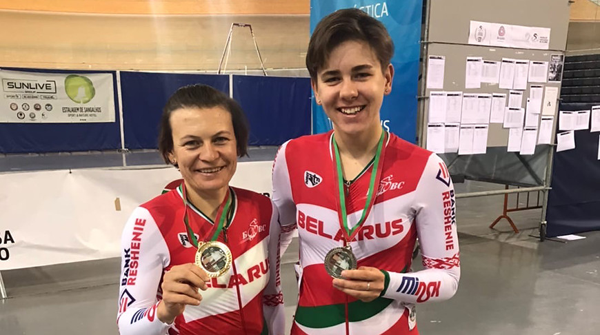 Татьяна Шаракова и Анна Терех. Фото Белорусской федерации велоспорта