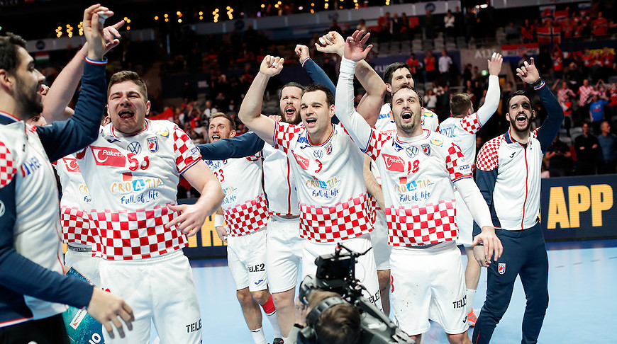 Ликование хорватских гандболистов. Фото EHF