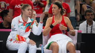 Татьяна Пучек и Виктория Азаренко. Фото Белорусской теннисной федерации