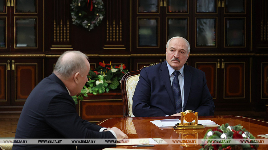 Павел Каллаур и Александр Лукашенко