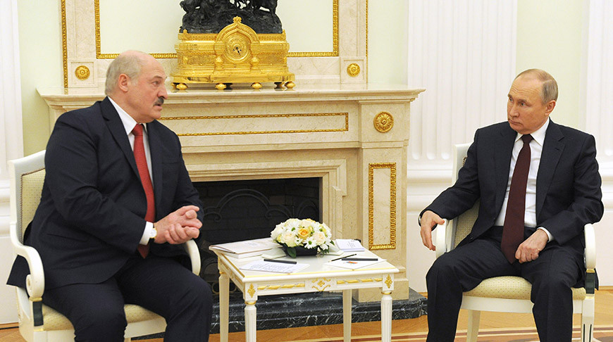 Александр Лукашенко и Владимир Путин. Фото пресс-службы Президента РФ