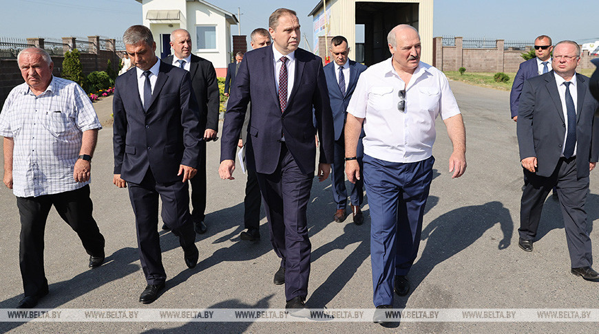 Александр Лукашенко посещает Свислочский район